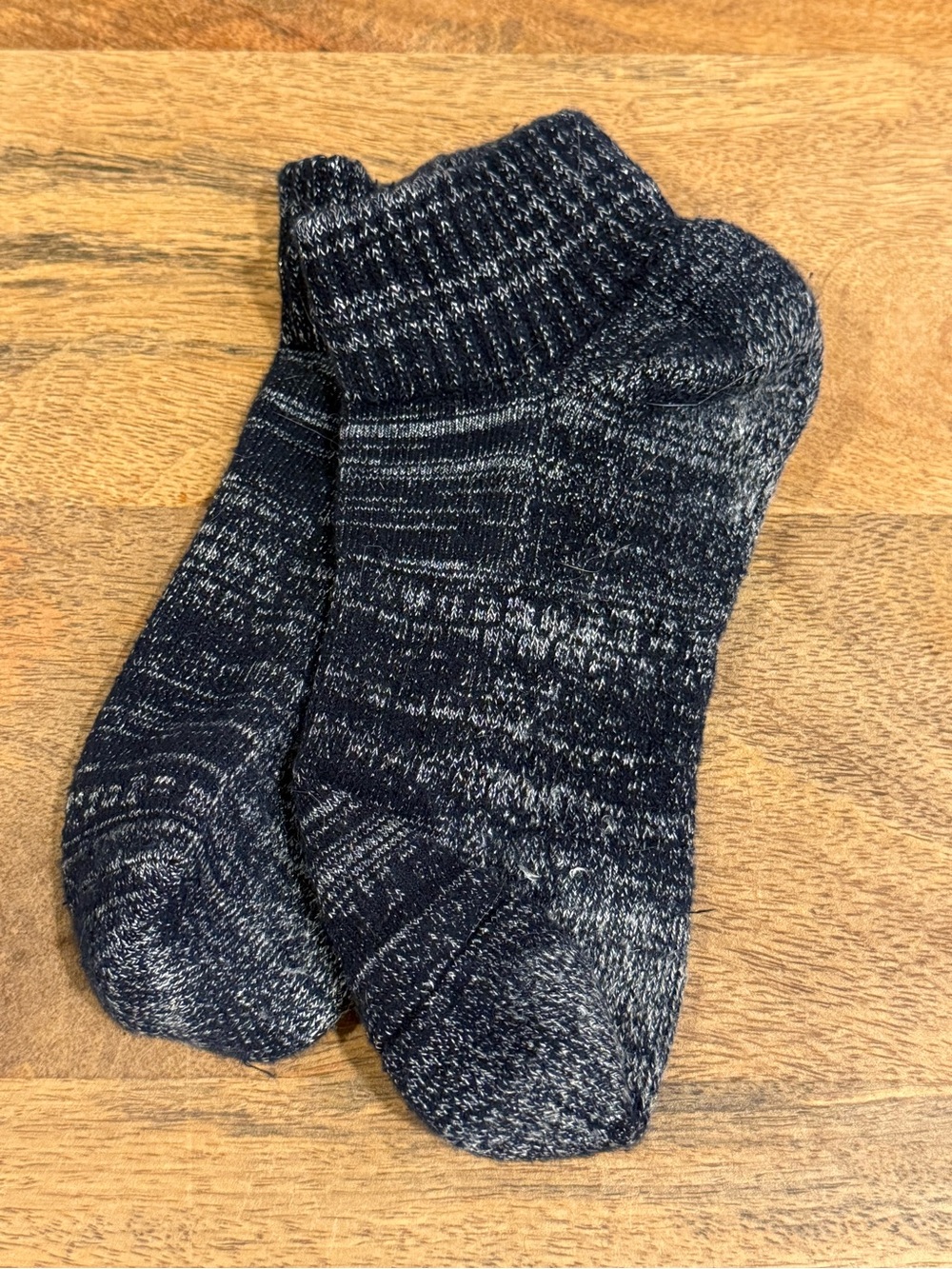 Bombas Shimmer Ankle Socks - Navy Heather